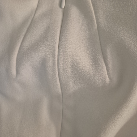 Donna Karan White Cowl Neck A-Line Midi Dress - Picture 5 of 8